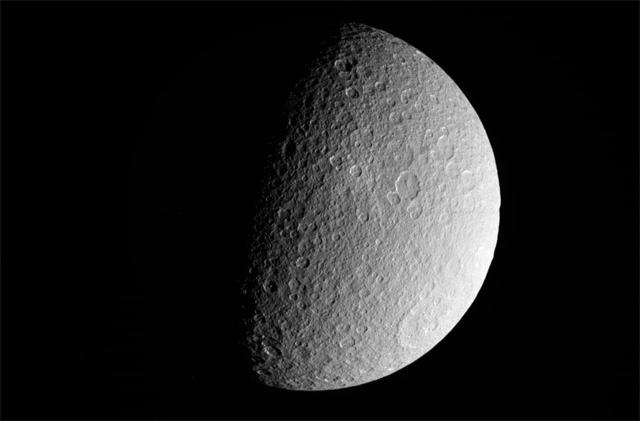 Saturn's moon Rhea