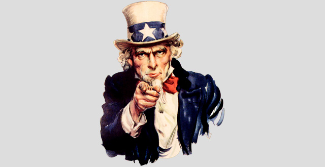 Uncle Sam, a national personification of the United States (US Federal Government)