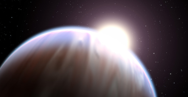 HD 189733 system has a Jupiter-class planet in a tight orbit, where methane and water vapor have been detected by filtering the star's light through the planet's atmosphere (NASA / ESA / G. Bacon / Space Telescope Science Institute)