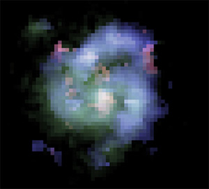 False color composite image of BX442 (David Law / Dunlap Institute for Astronomy & Astrophysics)