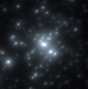 An image of the R136 cluster, obtained at high resolution with ESO’s Very Large Telescope, provides unique details of its stellar content. One of the most massive stars, known as R136a1, has been found to have a current mass of 265 times that of the Sun (located at the centre of the image). It also has the highest luminosity, close to ten million times greater than the Sun (ESO / P. Crowther / C.J. Evans)
