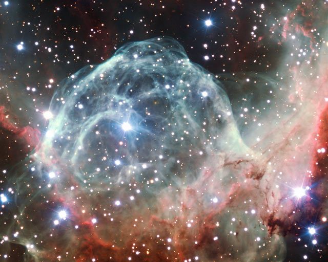The Thor’s Helmet Nebula, also known as NGC 2359, as seen by ESO’s Very Large Telescope (ESO / Brigitte Bailleul)