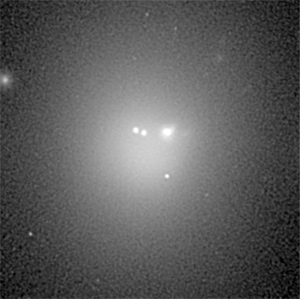 This image shows the core of the giant elliptical galaxy A2261-BCG (Marc Postman et al)