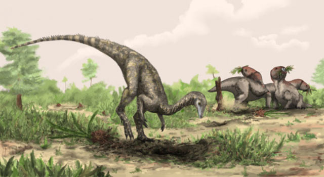 This is an artist’s rendering of Nyasasaurus parringtoni (©Mark Witton / Natural History Museum, London)