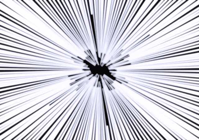 An example of how movies suggest hyperspace travel would look like (University of Leicester)