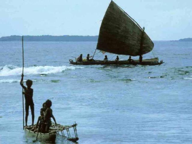 4,000 years ago, Australia was no longer connected to the mainland as it had been during the Ice Age. The immigrants thus crossed the ocean, arriving by boat (Gunter Senft / MPI for Psycholinguistics)