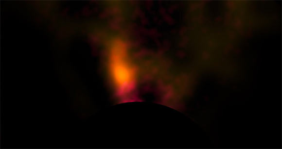 This image shows a protoplanet circling the young star HD100546 (ESO)