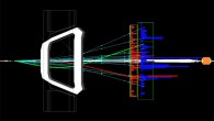 The B0 and B0s meson decays into K and π mesons were studied by CERN scientists. The decay into a negative K meson red track and a positive π green track is show here (LHCb experiment)
