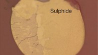 Sulfur isotopes within iron sulfide inclusions in volcanic rocks, like this one from Iceland, demonstrate that sulfur derived from the Earth's ancient atmosphere was preserved within the mantle for at least 2.54 billion years before coming back to the surface in eruptions at Mangaia volcano, South Pacific Ocean (Rita A. Cabral et al)