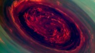 Cassini spacecraft has recently provided scientists the first close-up, visible-light views of a behemoth hurricane swirling around Saturn's north pole. The hurricane's eye is about 1,250 miles (2,000 kilometers) wide, 20 times larger than the average hurricane eye on Earth (NASA / JPL-Caltech / SSI)