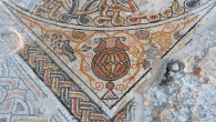 Detail of a 1,500-year-old mosaic found at an archaeological site in Kibbutz Bet Qama, Israel (Yael Yolovitch)