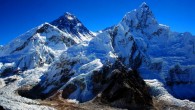 A new study finds a decline in snow and ice on Mount Everest, second peak from left, and the national park surrounding it (Pavel Novak)