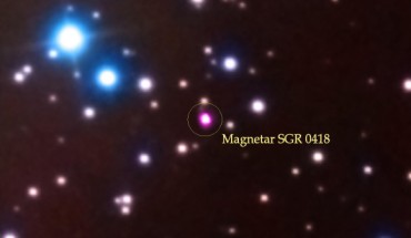 Composite image of the magnetar SGR 0418 (X-ray: NASA / CXC / CSIC-IEEC / N.Rea et al.; optical: Isaac Newton Group of Telescopes / WHT; infrared: NASA / JPL-Caltech)