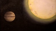 An artist's rendering of exoplanet KELT-6b by Lexington, KY-based artist Erin Plew of Queen of Arts LLC (Vanderbilt University)