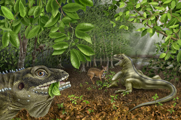 Reconstruction of Barbaturex morrisoni (Angie Fox / Nebraska State Museum of Natural History, University of Nebraska-Lincoln)