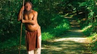 Reconstruction of a Neanderthal (Neanderthal Museum)
