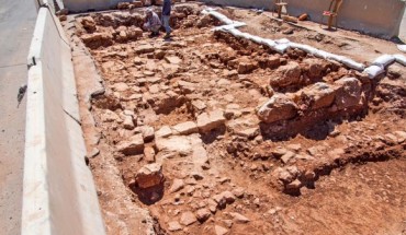 1,800-year-old remains of the Roman road from Jaffa to Jerusalem (Assaf Peretz / Israel Antiquities Authority)