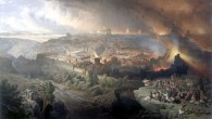 The siege and destruction of Jerusalem - painting by David Roberts