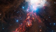 According to the study, the rate coefficient for the reaction between the hydroxyl radical and methanol is almost two orders of magnitude larger at 63 Kelvin than previously measured at 200 Kelvin (Orion Nebula by ESO / Digitized Sky Survey 2)