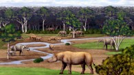 Reconstruction of the Late Miocene habitat of Aceratherium porpani (Chen Yu)
