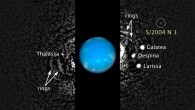 This image shows the location of the newly discovered Neptune’s moon S/2004 N 1 (NASA / ESA / M. Showalter / SETI Institute)