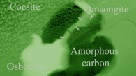Qingsongite is a recently discovered mineral. Coesite and osbornite are also ultra-high pressure minerals (Larissa Dobrzhinetskaya / University of California, Riverside)