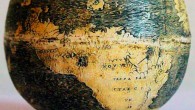 The ostrich egg globe was made in 1504. Scientists say the engraver was influenced by or worked in the workshop of Leonardo da Vinci. Image credit: Washington Map Society.