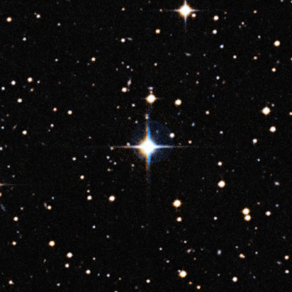 This image shows the Sun-like star HIP 102152. Credit: ESO/ Digitized Sky Survey 2. Acknowledgement: Davide De Martin.