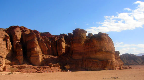King Solomon's Pillars in Timna Valley, Israel. Image credit: Little Savage.