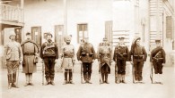 This photograph shows soldiers of the Eight nations alliance in 1900. British and also American soldiers are taller than continental European and Asian soldiers. Left-to-right: Britain, United States, Australian, British India, Germany, France, Austria-Hungary, Italy, Japan.
