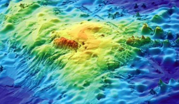 3D map of the Tamu Massif formation (IODP).