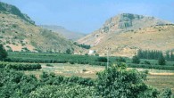 A general view of part of the survey area, looking southwest, showing the mountains bounding the Ginosar valley. Image credit: Dr Ken Dark / © The Palestine Exploration Fund / Maney Publishing, www.maneypublishing.com.