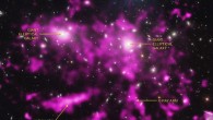 This composite image shows enormous arms of plasma in the Coma galaxy cluster. Image credit: X-ray – NASA / CXC / MPE / J. Sanders et al.; optical - SDSS.