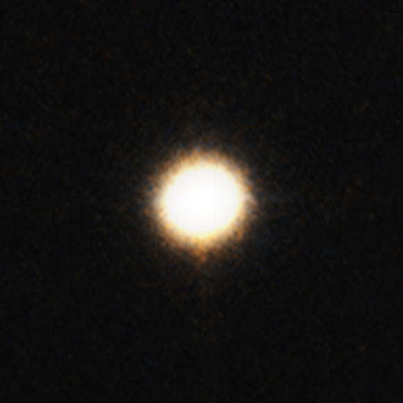 This image shows the galaxy M60-UCD1. Image credit: NASA / STScI.