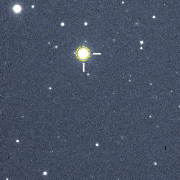 This image taken with SMARTS 0.9-m telescope shows Fomalhaut C. Image credit: Eric E. Mamajek et al.