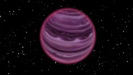 This is an artist's impression of the free-floating planet PSO J318.5-22. Image credit: MPIA / V. Ch. Quetz.