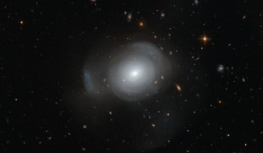 This image shows petal-like shells of the giant early-type galaxy PGC 6240. Image credit: ESA / Hubble team / NASA; acknowledgement: Judy Schmidt.