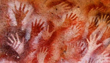 Handprints at the El Castillo cave, Spain. Image credit: University of Cantabria.