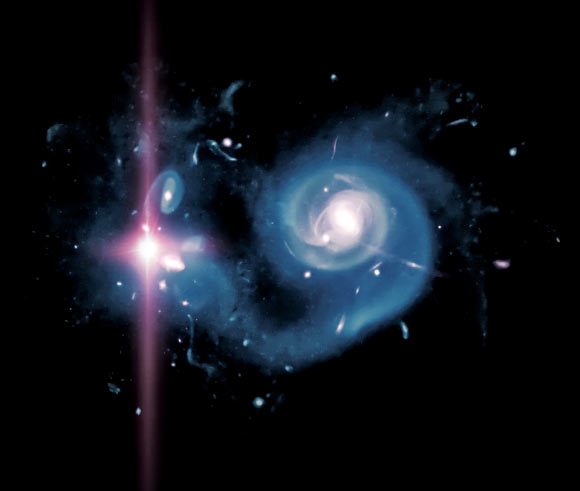 High-resolution simulation of a galaxy hosting a super-luminous supernova. Image credit: Adrian Malec / Marie Martig / Swinburne University.