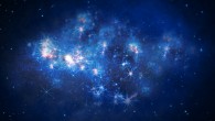 This is an artist's impression of the galaxy Z8-GND-5296. Image credit: V. Tilvi / S.L. Finkelstein / C. Papovich / the Hubble Heritage Team.