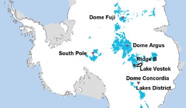 This map of Antarctica shows potential oldest ice study areas. Image credit: Van Liefferinge and Pattyn.
