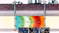This illustration shows how carbon dioxide and water can be used to flush residual oil from a subsurface rock formation between wells. Image credit: U.S. Department of Energy.