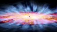 This is an artist’s impression of a quasar. Image credit: NASA / CXC / M. Weiss / Nahks Tr’Ehnl / Nurten Filiz Ak.