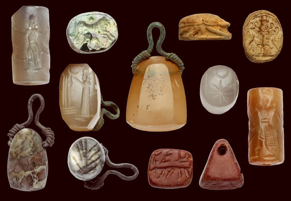 Ancient seals found at the ancient city of Doliche, Turkey. Image credit: Forschungsstelle Asia Minor.