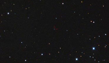 Optical afterglow of GRB 130427A. Image credit: J. Mats / H. Lars / H. Patrik.