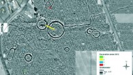 This map shows Neolithic ring ditches and 2013 excavation trenches at the archaeological site near Damerham. Image credit: Wickstead H et al.
