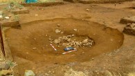 This image shows the remains of a semi-subterranean building unearthed at the Neolithic site of Ayia Varvara Asprokremnos, Cyprus. Image credit: Ministry of Communications and Works, Republic of Cyprus.