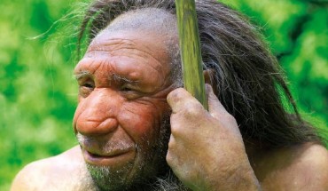 A reconstruction of Neanderthal man. Image credit: Neanderthal Museum.
