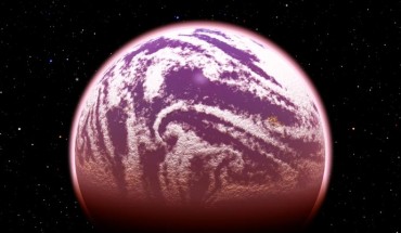 This is an artist's impression of KOI-314c, the lightest planet to have both its mass and physical size measured. Image credit: C. Pulliam / D. Aguilar / Harvard-Smithsonian Center for Astrophysics.