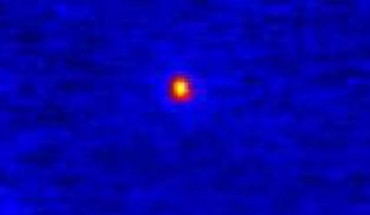 This image, taken with the Keck telescope, shows the ROXs 42B system: ROXs 42Bb orbits at about 150 astronomical units; ROXs 42Bc is a candidate companion or an unrelated background star. Image credit: Thayne Currie et al.